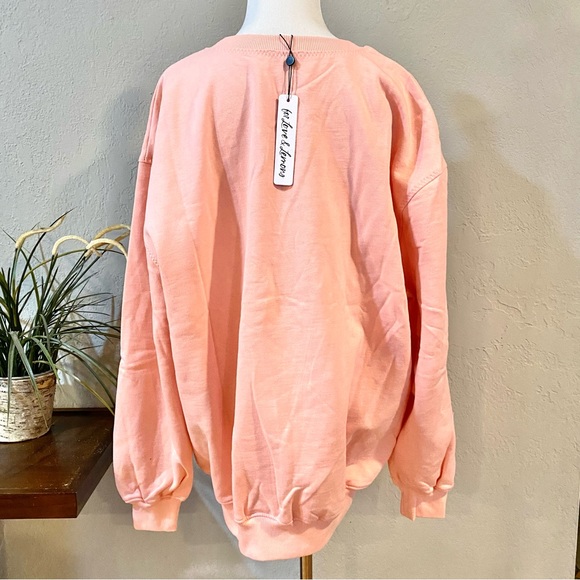 NWT For Love & Lemons Alex Daisy FL&L Oversized Sweatshirt - Picture 8 of 15